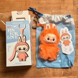 Authentic Confirmed Z Pin For Love Labubu POP MART